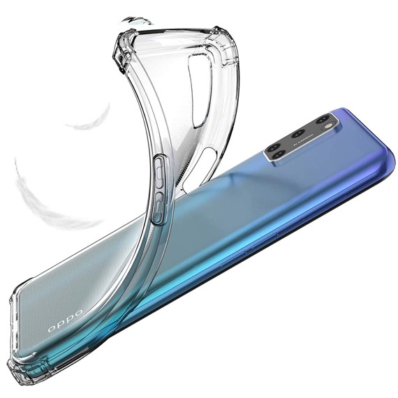 CaseUp Oppo A72 Kılıf Titan Crystal Şeffaf 5